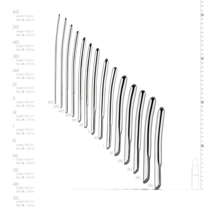 Sinner Gear Set Van 14 RVS Penis Dilators Voor Urethrale Stimulatie