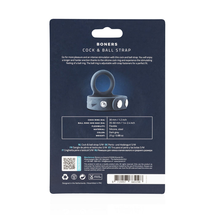 Boners Verstelbare Cock & Ball Strap - Klein