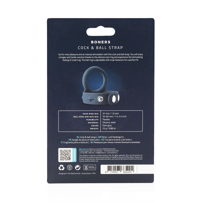 Boners Verstelbare Cock & Ball Strap - Groot