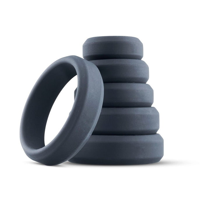 Boners Set Van 6 Platte Siliconen Cockringen