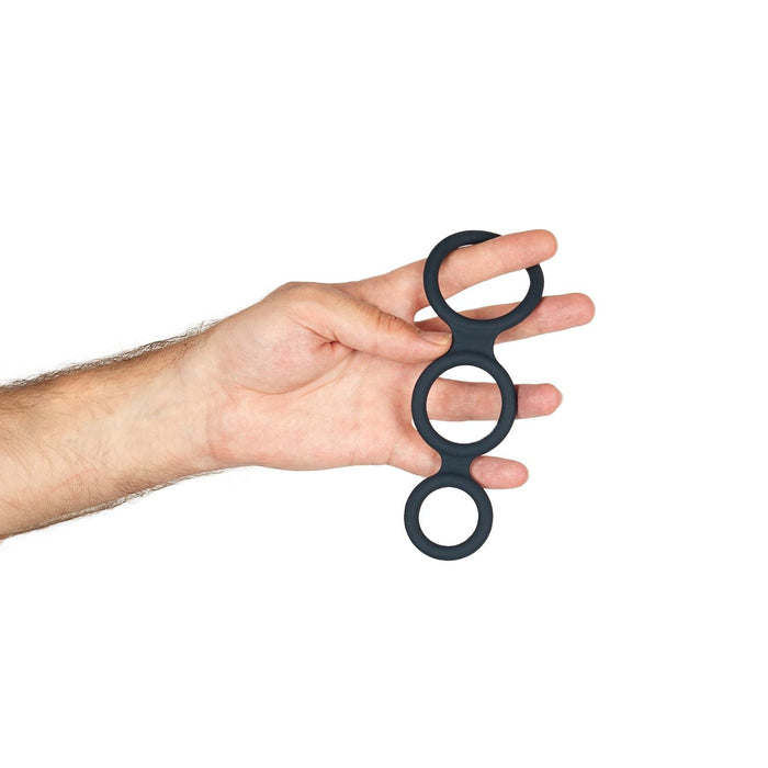 Boners Triple Cockring Voor Penis & Ballen