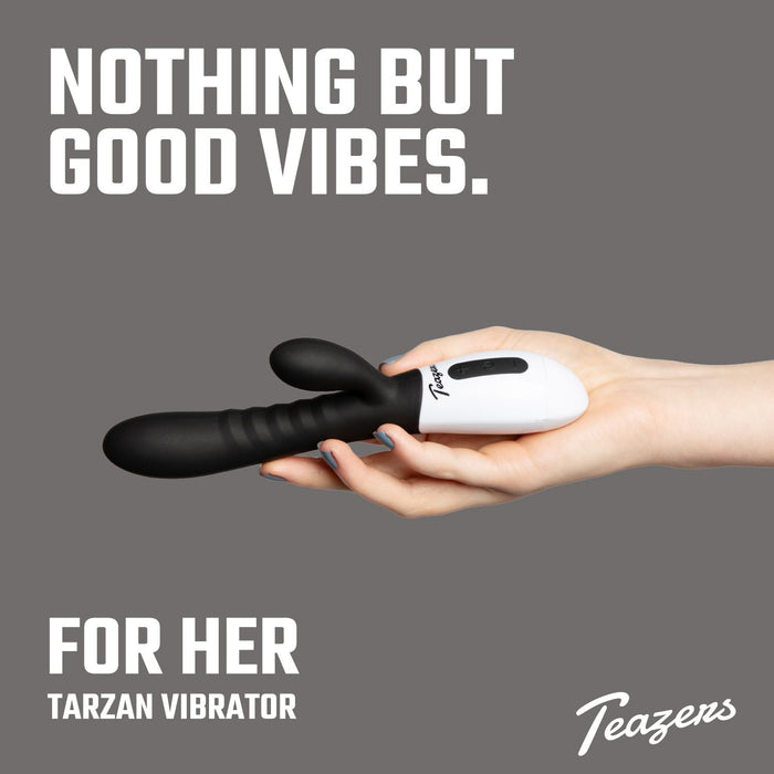 Teazers Tarzan Vibrator Zwart 20 cm