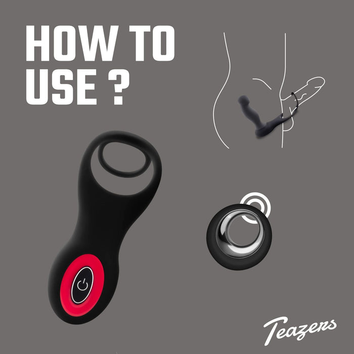 Teazers Cock & Ball Ring Prostaat Vibrator
