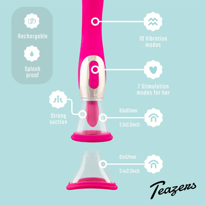 Teazers Vagina Pomp & G-Spot Vibrator 26 cm