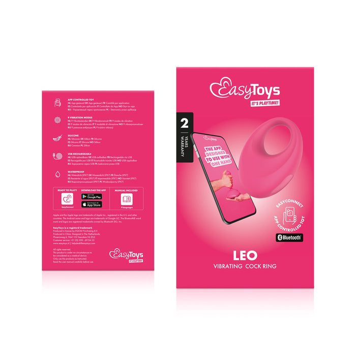 EasyToys Leo Vibrerende Cockring Met App