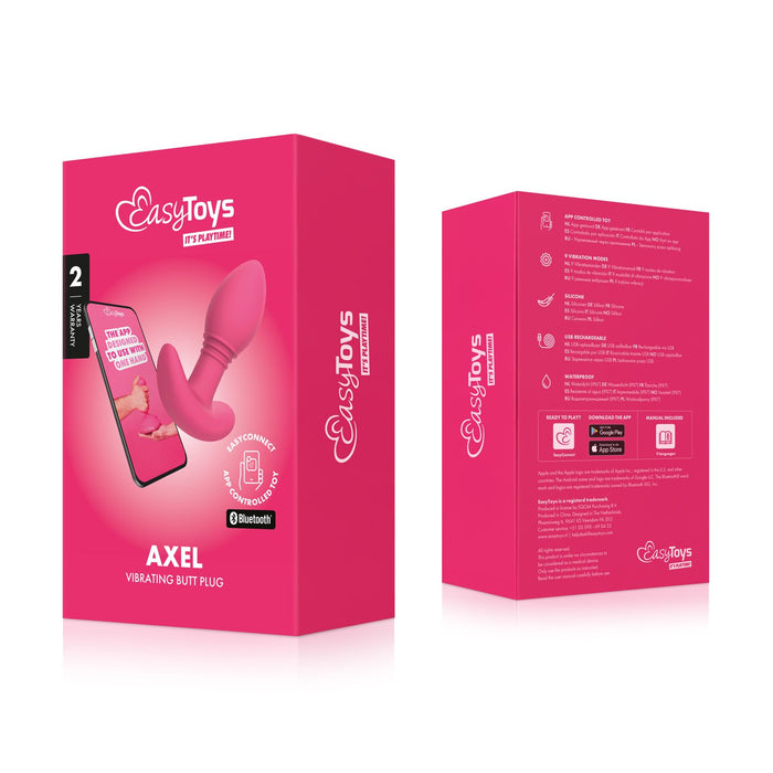 EasyToys Axel Vibrerende Buttplug Met App 10 cm
