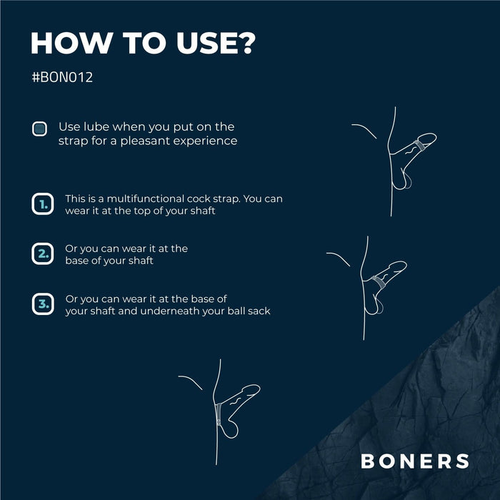 Boners Verstelbare Cock Strap - Groot