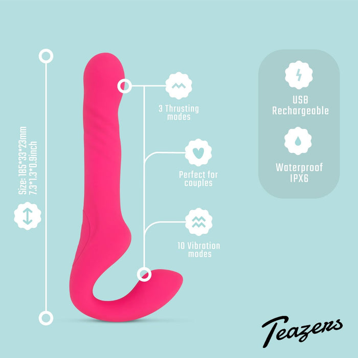 Teazers Bandloze Strapon Vibrator 24 cm