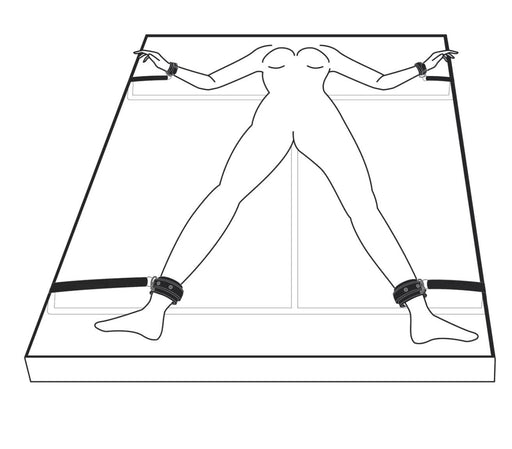 Bedroom Fantasies Silver Moon Fantasy Play Kit Bed Restraint