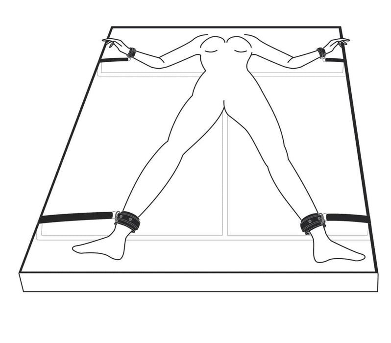 Bedroom Fantasies Silver Moon Fantasy Play Kit Bed Restraint