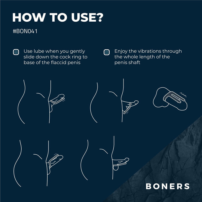 Boners Vibrerende Cockring Met Ballenstimulator