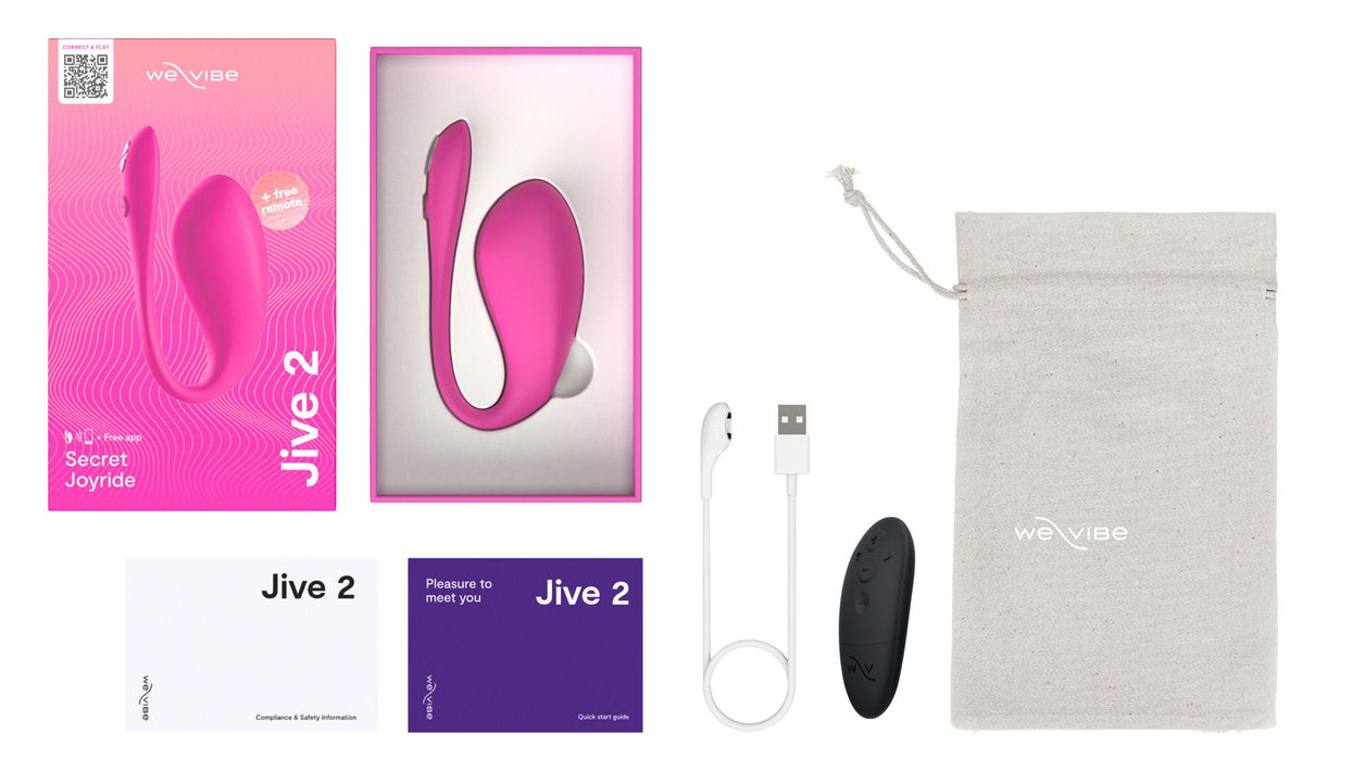 We Vibe Jive 2 Met Afstandsbediening En App Roze