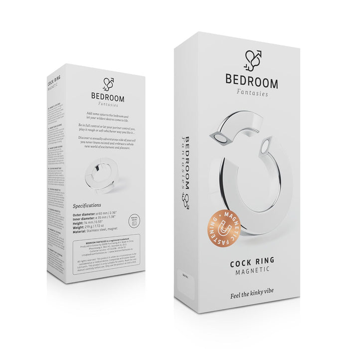 Bedroom Fantasies Magnetic Cockring Zilver