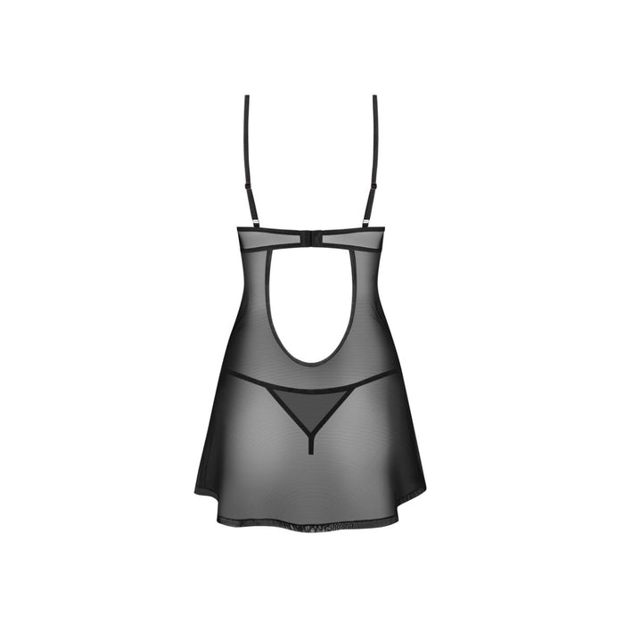 Obsessive Euridia Chemise & Tanga Zwart