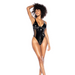 Mapalé Bodysuit Vinyl Wet Look Zwart
