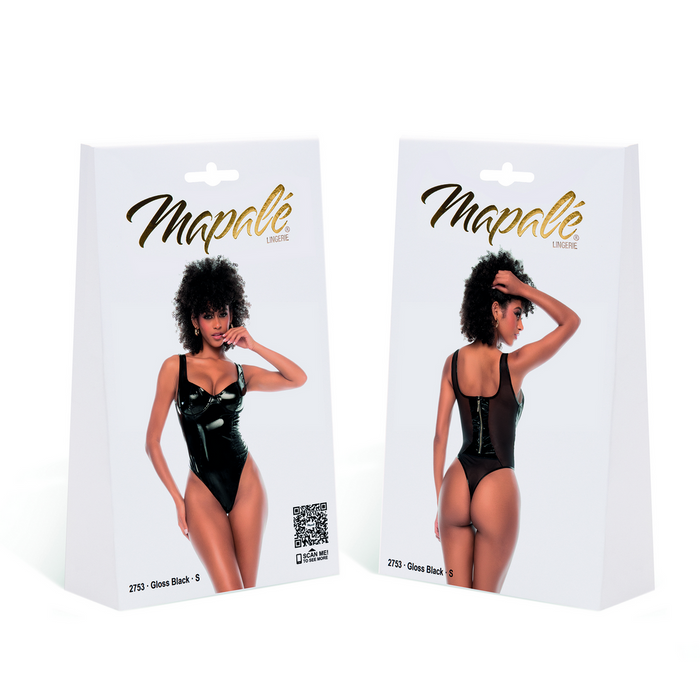 Mapalé Bodysuit Gloss Zwart