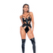 Mapalé Bodysuit Wet Look Zwart