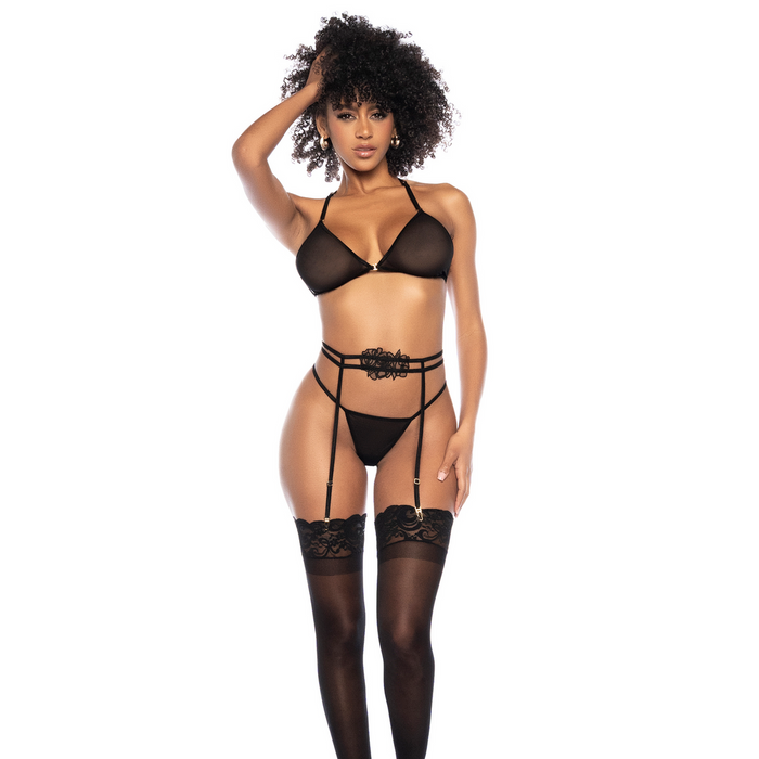 Mapalé Kinky 3-delig Lingerie Zwart