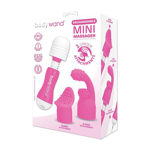 Bodywand Mini Wand Massager Met 2 Opzetstukken 12 cm