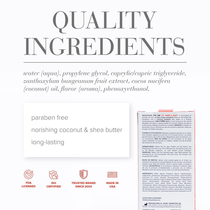 System JO For Her Warm & Buzzy Stimulerende Clitoris Gel 10 ml