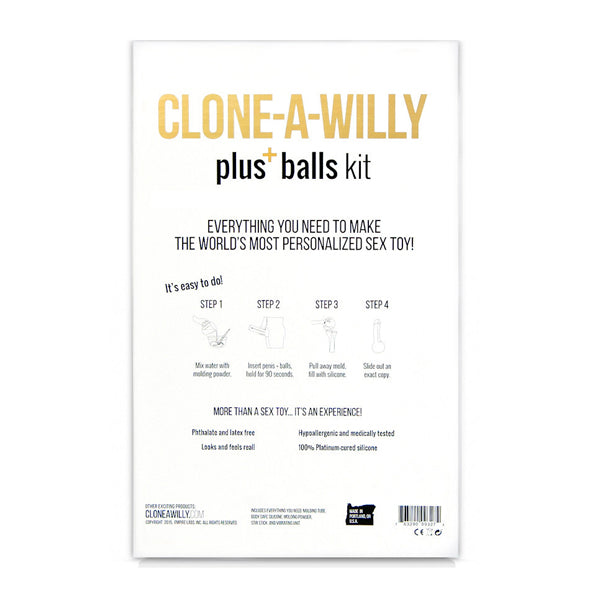 Clone-A-Willy Penis Plus Balls Dildo Kit Light Tone