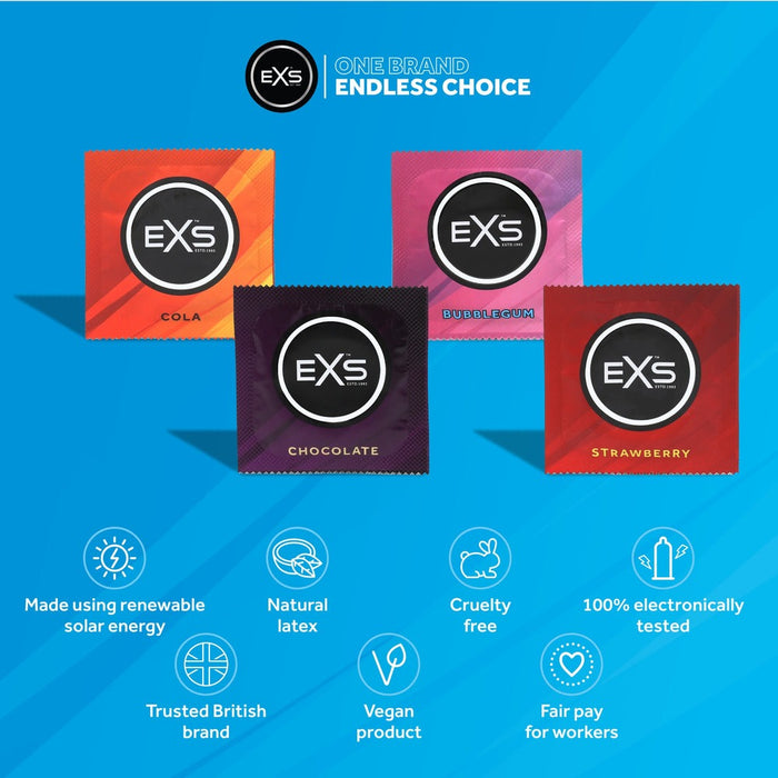EXS Mixed Flavours Condooms 48 Stuks