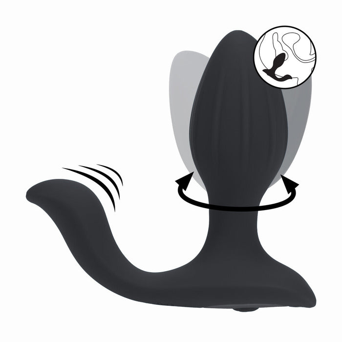 Levelz Vibrerende & Roterende Buttplug Met Balstimulator 11 cm