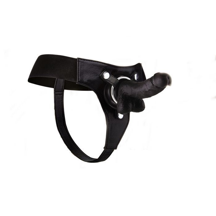 Ouch! Strapon Dildo Zwart 18 Cm