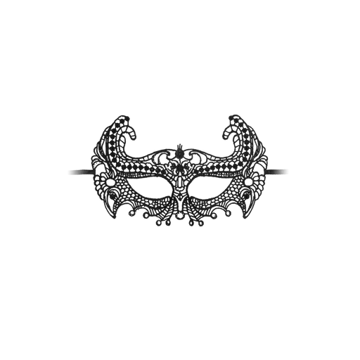 Ouch! Empress Zwart Kanten Masker