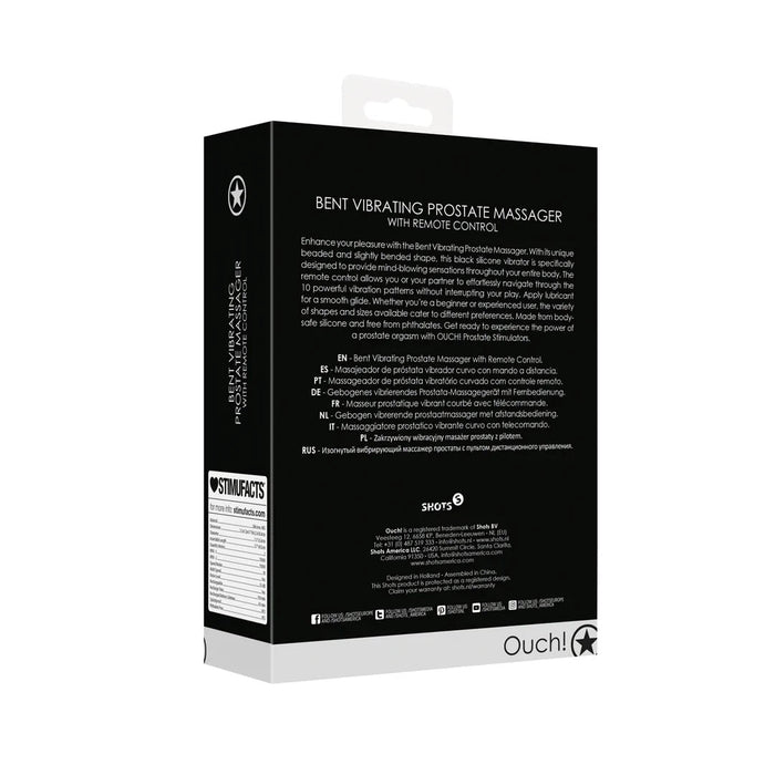 Ouch! Bent Prostaat Vibrator 10 cm