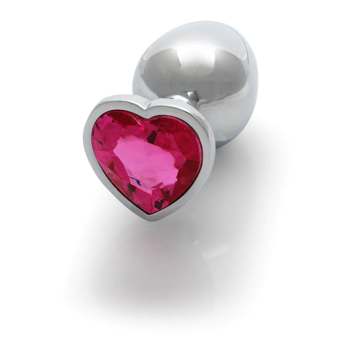 Ouch! Metalen Buttplug Met Hartje 7,1 cm