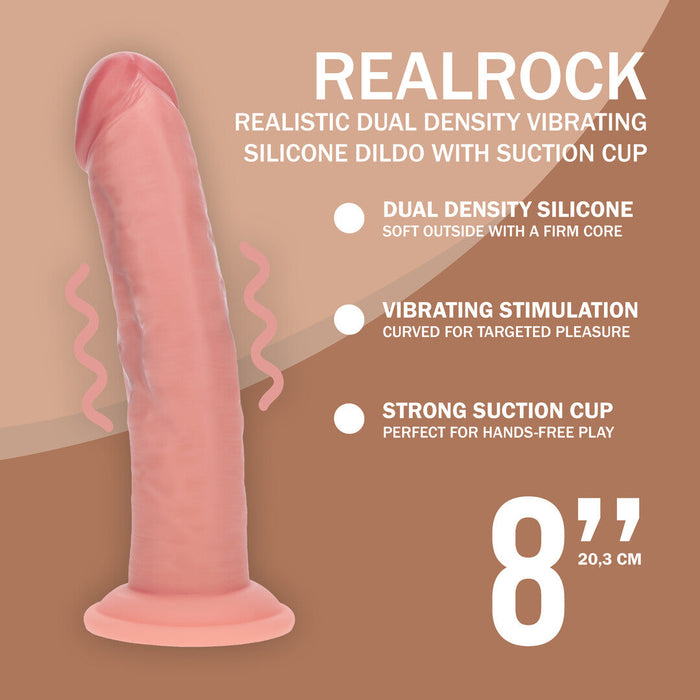 RealRock Dual Density Vibrerende Dildo 22 cm