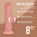 RealRock Sliding Skin Dual Density Dildo 23 cm