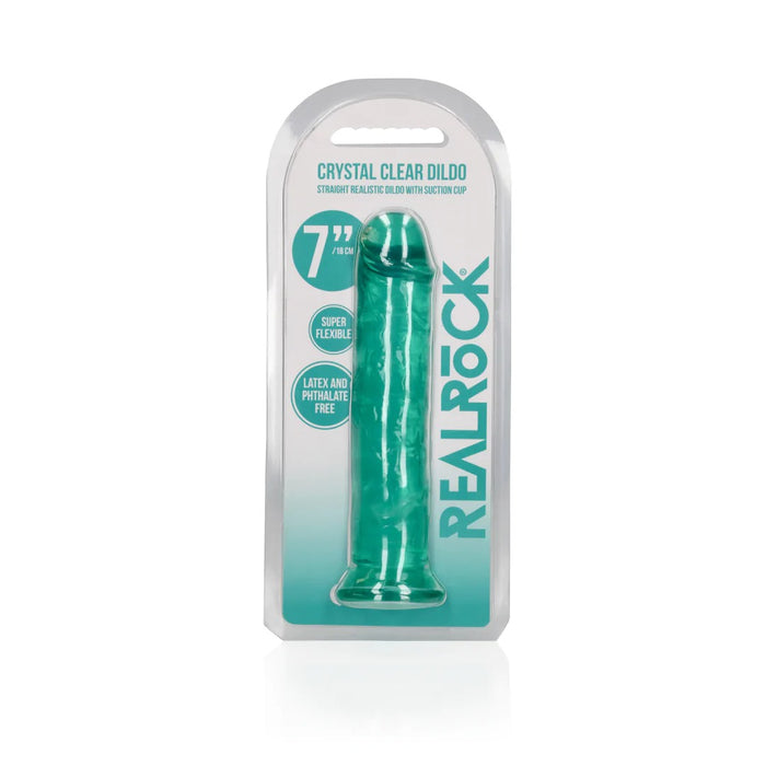 RealRock Crystal Clear Dildo 18 cm