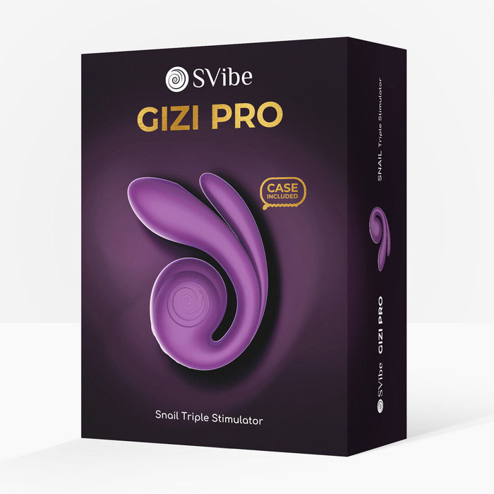 SVibe Snail Gizi Pro Drievoudige Vibrator Voor Clitoris, G-Spot & Anaal