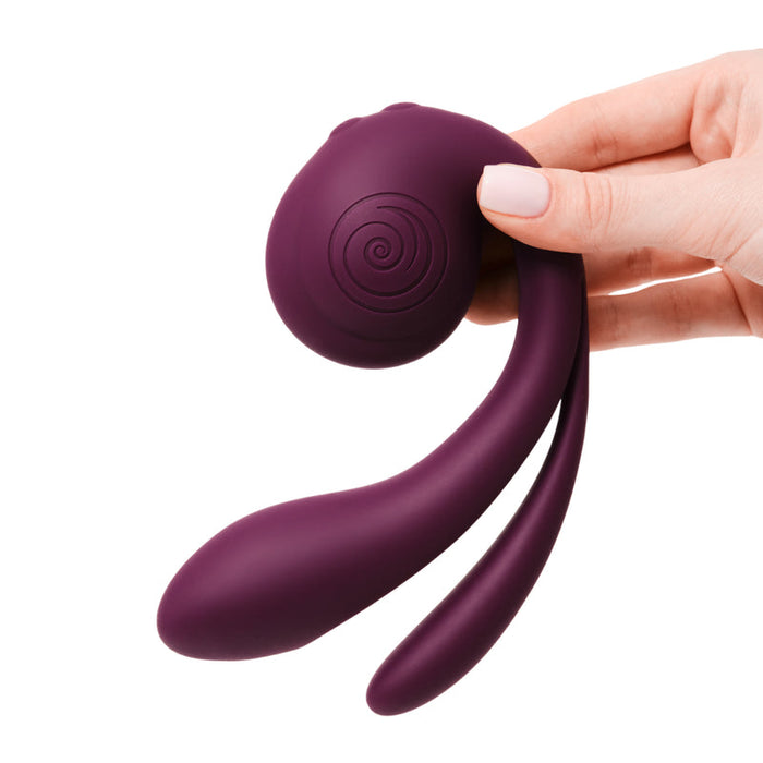 SVibe Snail Gizi Pro Drievoudige Vibrator Voor Clitoris, G-Spot & Anaal