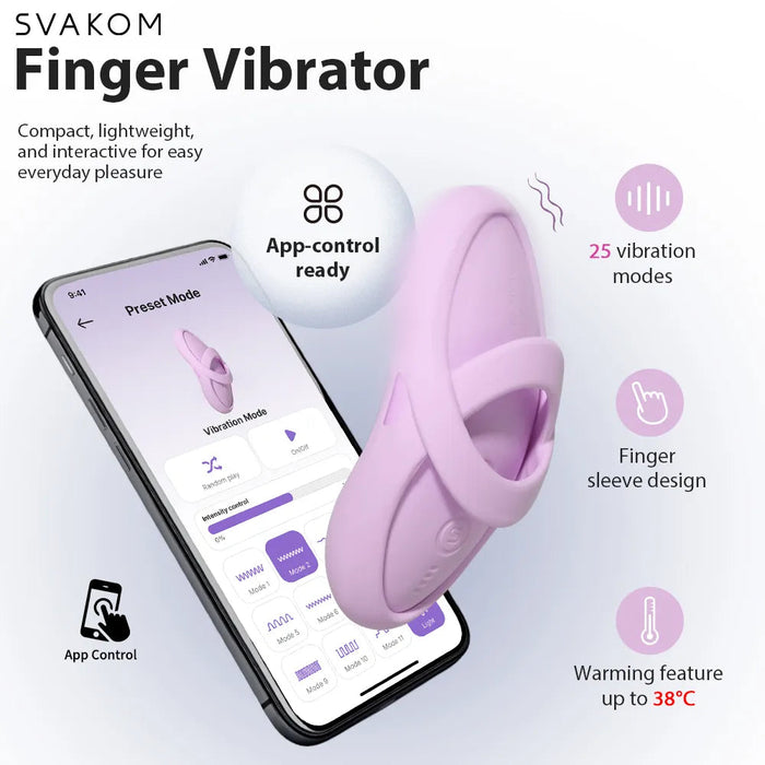 Svakom Echo 2 Vingervibrator 9 cm