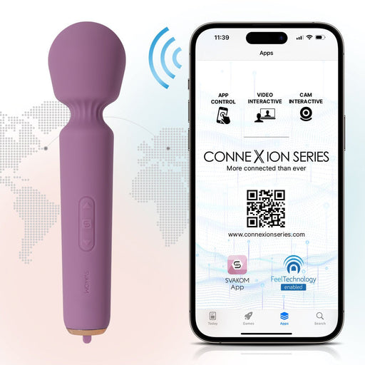 Svakom Mini Emma Wand Vibrator Met App 16 cm - Erovibes.nl