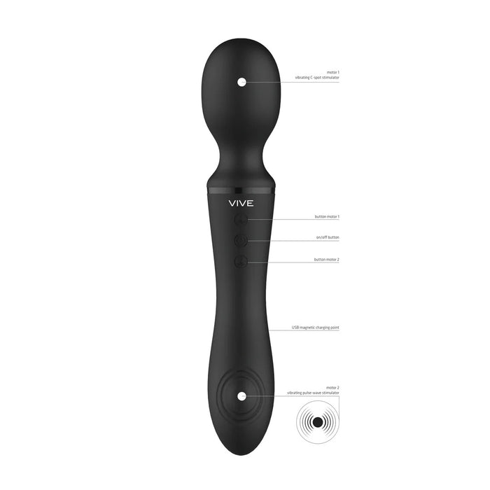 Vive Enora Dubbelzijdige Magic Wand Vibrator 22 Cm
