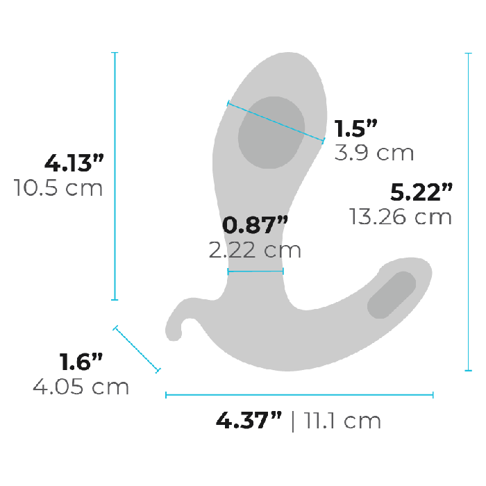 B-Vibe Expand Prostaat Vibrator 13 cm