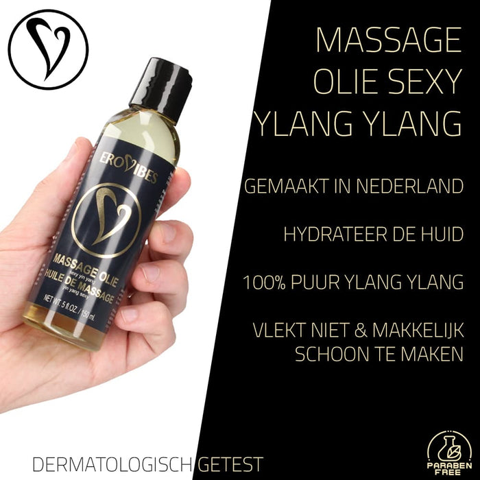 Erovibes Massage Olie Sexy Ylang Ylang 150 ml - Erovibes.nl