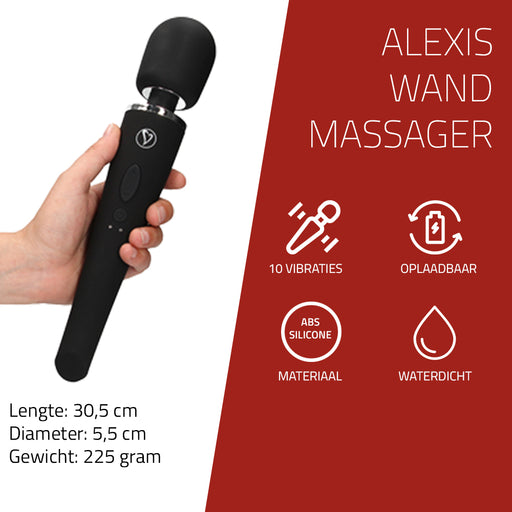 Erovibes Alexis Magic Wand Massager 30 cm - Erovibes.nl