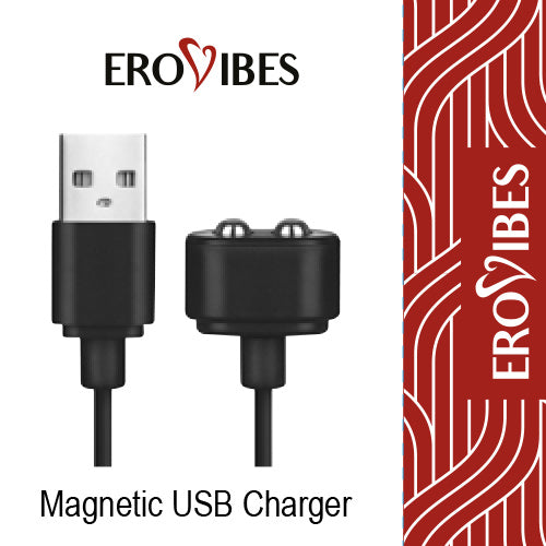 Erovibes Magnetische USB Oplaadkabel Zwart - Erovibes.nl