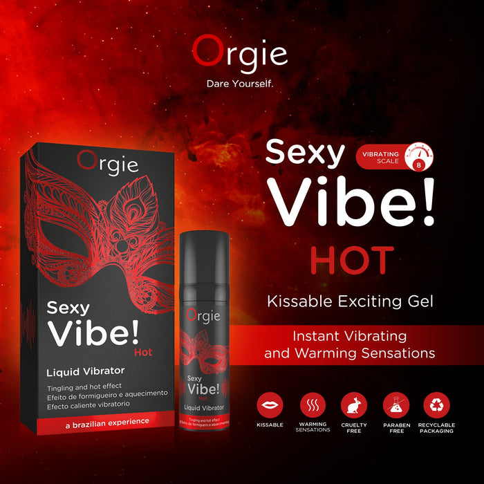 Orgie Sexy Vibe! Hot Liquid Vibrator 15 ml - Erovibes.nl