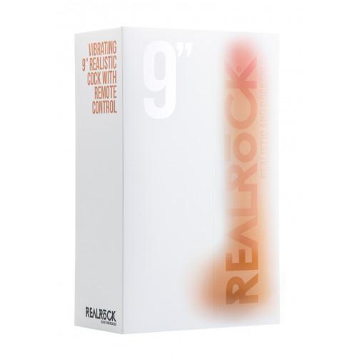 RealRock Realistische Vibrator Blank Met Afstandsbediening 22,8 cm