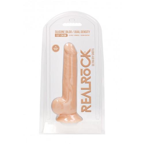 RealRock Realistische Dildo Met Ballen Blank 24 cm