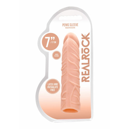 RealRock Penis Sleeve Recht 17,8 cm - Erovibes.nl